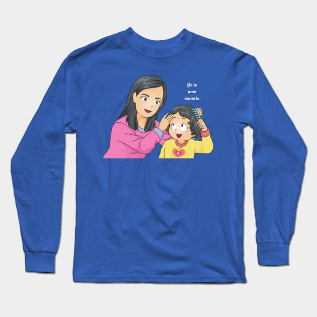 Yo Te Amo Mamita Mother and child Long Sleeve T-Shirt by Unique Online Mothers Day Gifts 2020